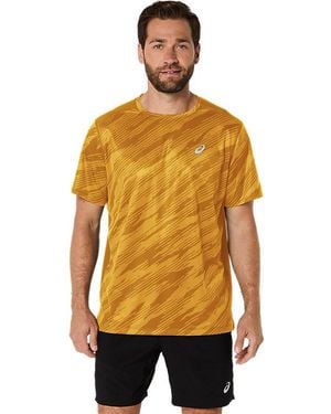 Asics Core All Over Print Ss Top - Black