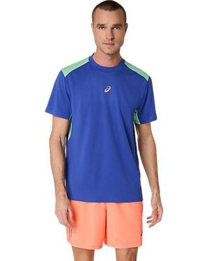 Asics Padel Court Ss Top - Bleu