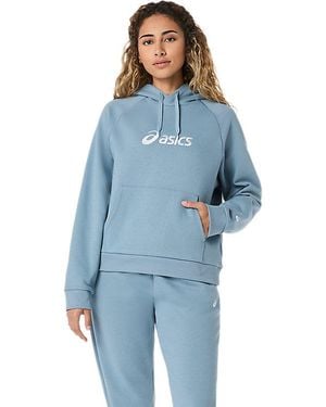 Asics Logo Fleece Pullover Hoodie - Blauw