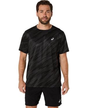 Asics Core All Over Print Ss Top - Black