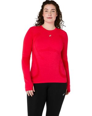 Asics Road Seamless Ls Top - Red