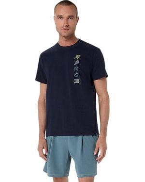 Asics Game Seasonal Graphic Tee - Blue