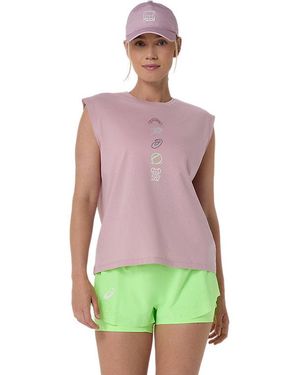 Asics Game Seasonal Graphic Top - Green
