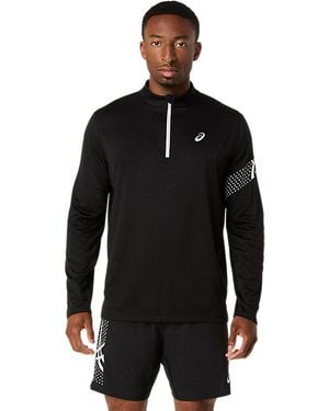 Asics Icon Ls 1/2 Zip Top - Black