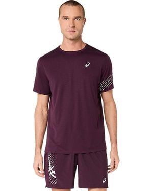 Asics Icon Ss Top - Purple