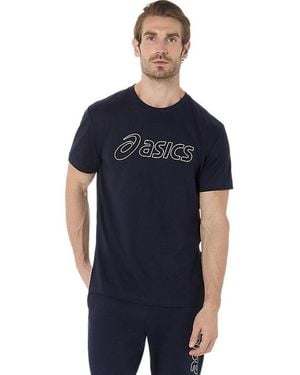 Asics Logo Ss Tee - Blauw