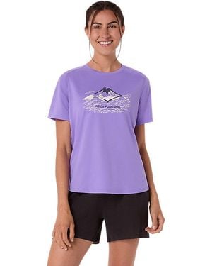 Asics FUJITRAIL LOGO SS TOP - Morado