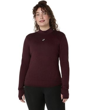 Asics ROAD WINTER SEAMLESS LS TOP - Rot