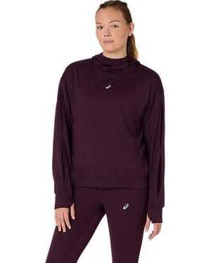 Asics Nagino Run Winter Hoodie - Purple