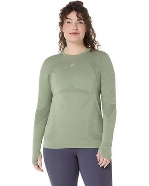 Asics Road Seamless Ls Top - Green