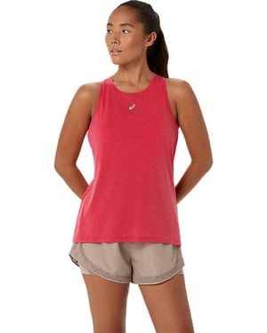Asics NAGINO RUN ADJUSTABLE TANK - Rojo