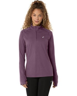 Asics Sport Ls 1/2 Zip Top - Purple