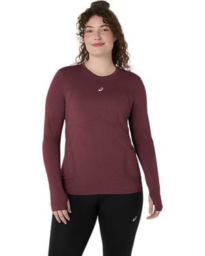Asics Road Seamless Ls Top - Red