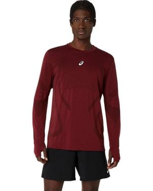 Asics ROAD SEAMLESS LS TOP - Rot