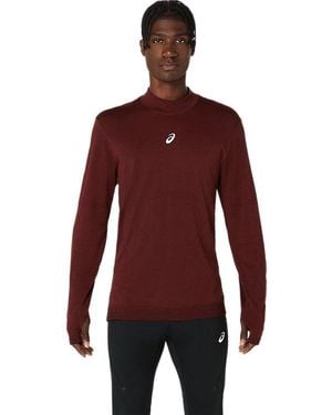 Asics Road Winter Seamless Ls Top - Rood