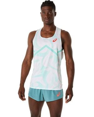 Asics LIGHT KNIT GRAPHIC SINGLET - Schwarz