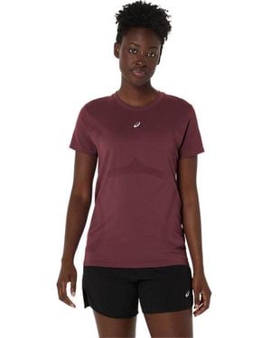 Asics ROAD SEAMLESS SS TOP - Rot