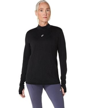 Asics ROAD WINTER SEAMLESS LS TOP - Schwarz