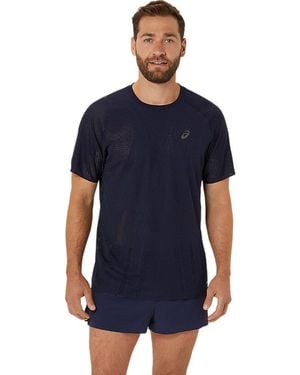 Asics Metarun Ss Top - Blu