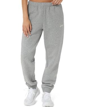 Asics LOGO FLEECE PANT - Negro
