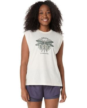 Asics GAME SEASONAL GRAPHIC TOP - Schwarz