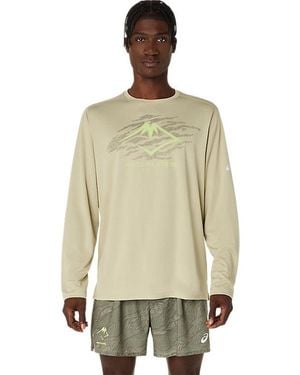 Asics FUJITRAIL LOGO LS TOP - Natur