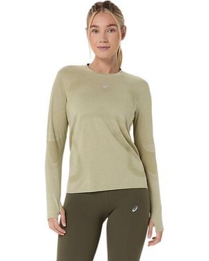 Asics Road Seamless Ls Top - Green