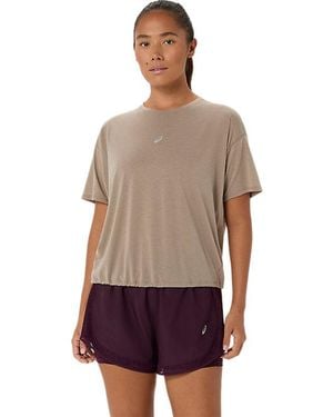 Asics NAGINO RUN SS TOP - Schwarz