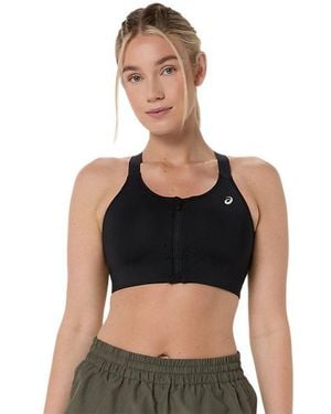 Asics ROAD COMBINATION ZIP BRA - Negro
