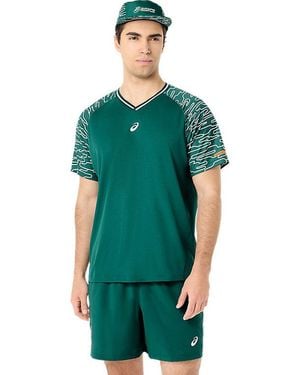 Asics Padel Court Ss Top - Green