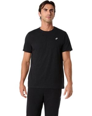 Asics Spiral Embroidery Tee - Black