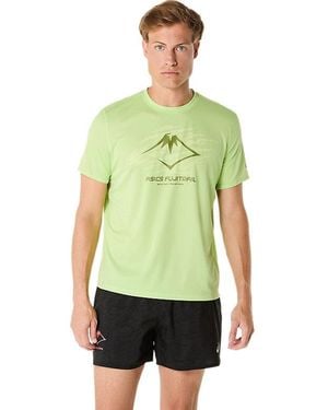 Asics Fujitrail Logo Ss Top - Verde