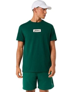 Asics Chest Logo Tee - Green