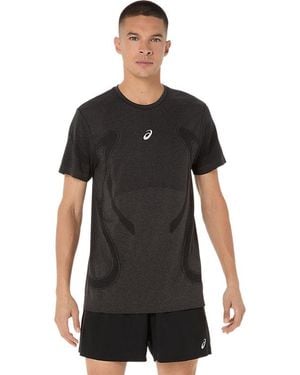 Asics Road Seamless Ss Top - Nero