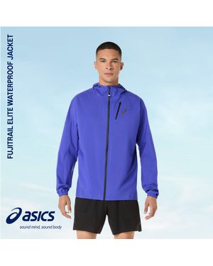 Asics Fujitrail Elite Waterproof Jacket - Blue