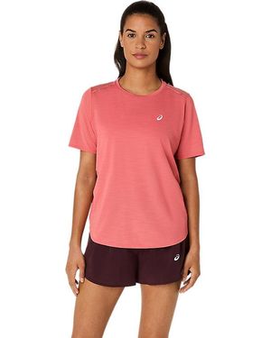 Asics Road Ss Top - Red