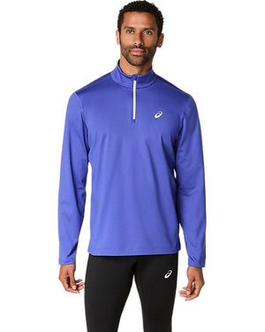 Asics Core Ls 1/2 Zip Winter Top - Blue