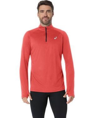 Asics SPORT LS 1/2 ZIP TOP - Rojo