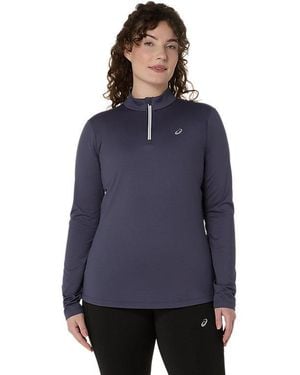 Asics Core Ls 1/2 Zip Winter Top - Blue