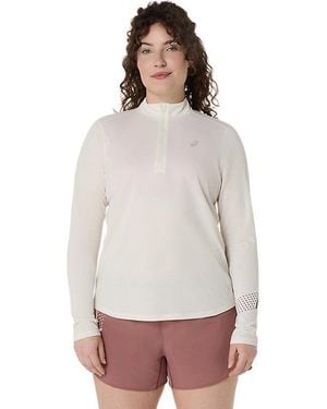 Asics Icon 1/2 Zip Ls Top - White