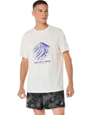 Asics Fujitrail Logo Ss Top - Black
