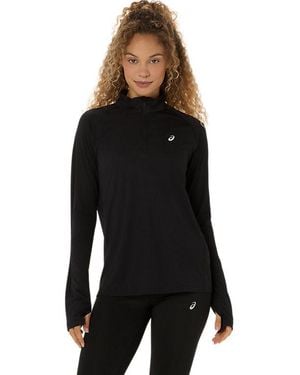 Asics Sport Ls 1/2 Zip Top - Black