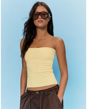 Bershka Bandeau Top - Blue