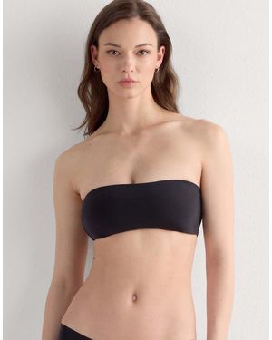 Intimissimi Ilaria Ultralight Microfibre Bandeau Bra - Black
