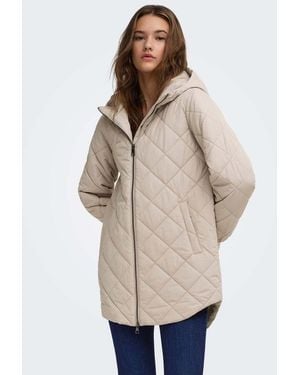 ONLY Newjuliet Chaqueta Acolchada Con Capucha En-Gris - Neutro