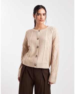 Wednesday's Girl Wednesdays Girl Cardigan - Natural