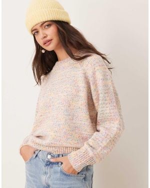 Pimkie – hochgeschlossener pullover aus gemischtem garn - Natur