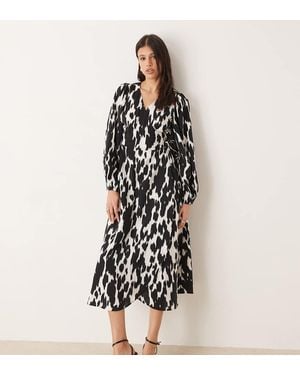 JDY Tall Wrap Midaxi Dress - White
