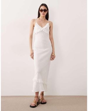 esmé studios Maxi Beach Dress With Ruffle Detail - Pink