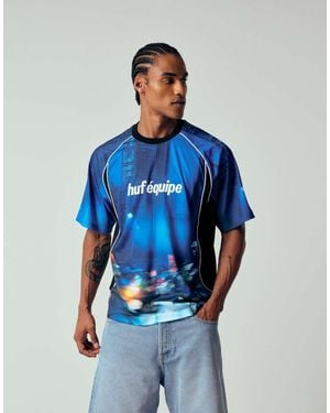 Huf Motion Graphic Football Jersey - Blue